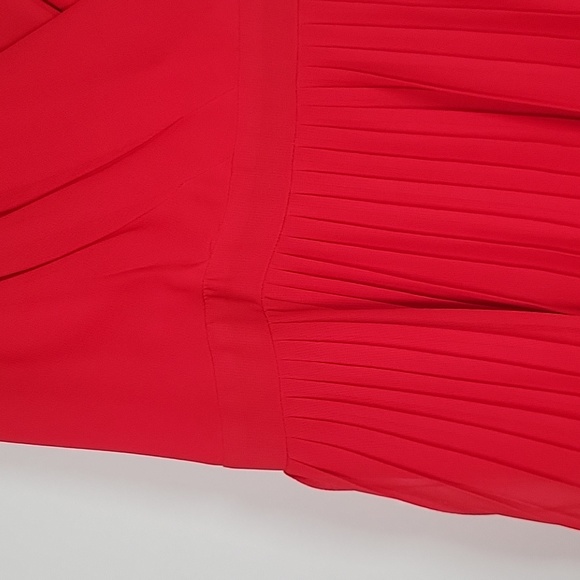 Express women pleated red dress - Picture 4 of 8